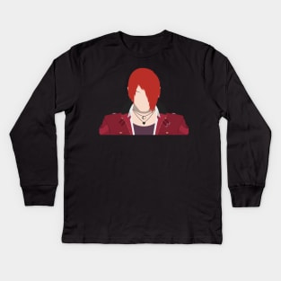 Iori Yagami KOFXIV Vector Kids Long Sleeve T-Shirt